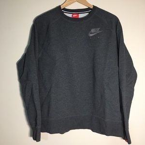 Nike big logo grey sweater